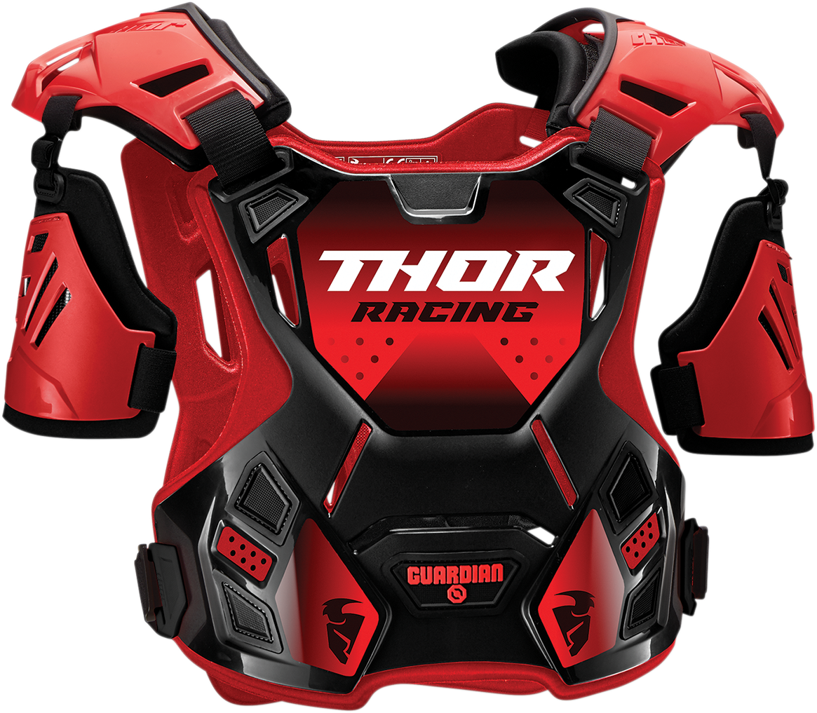 THOR Youth Guardian Roost Deflector - Red/Black - S/M 2701-0969