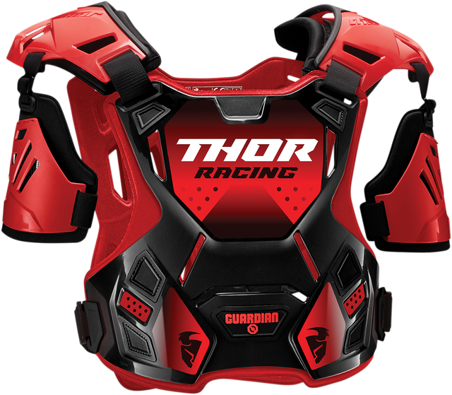 THOR Youth Guardian Roost Deflector - Red/Black - S/M 2701-0969