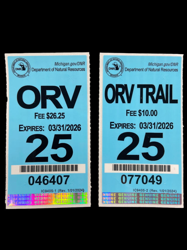 2025 Michigan ORV & Trail Stickers