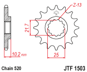 Front Sprocket Steel 12t 520