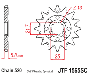 Front Sprocket Steel 14t 520