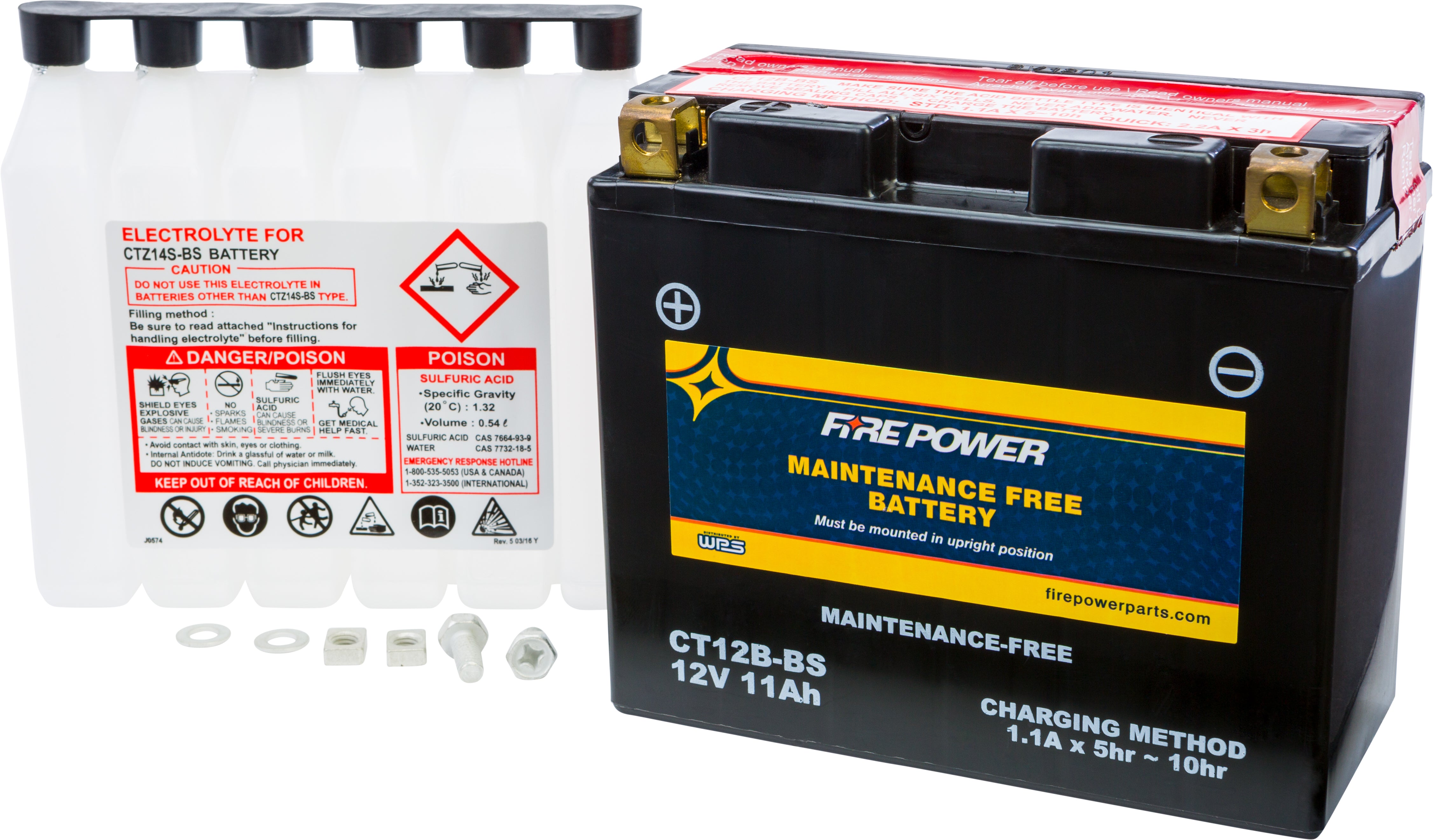 その他 mi. Battery YT12B-BS Maintenance Free – LaBaron's Power Sports