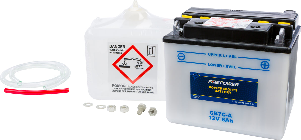 Battery W/Acid YB7C-A