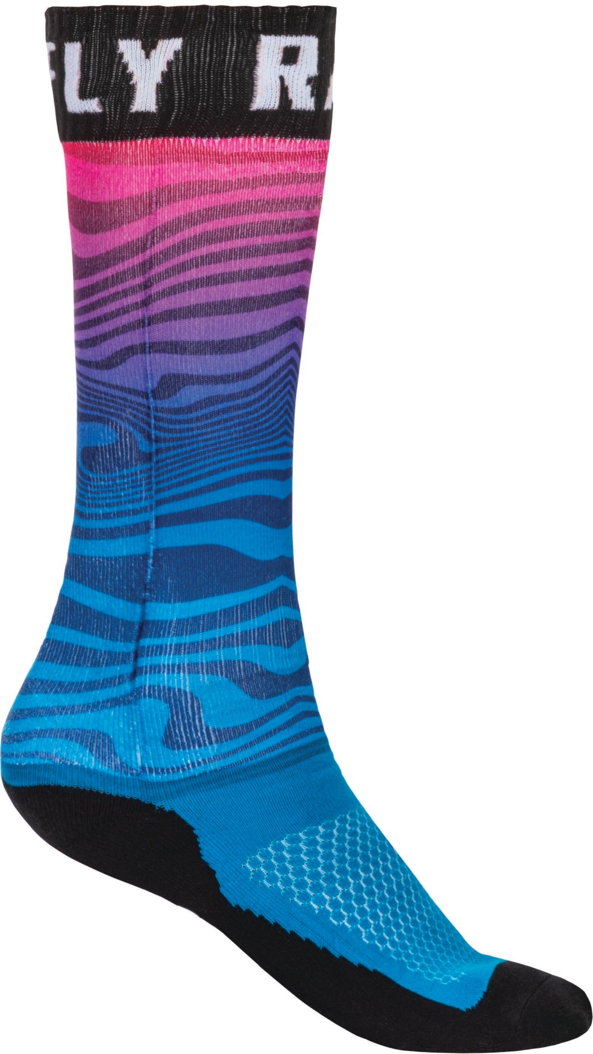 Mx Pro Sock Thin Blue/Pink/Black Lg/Xl