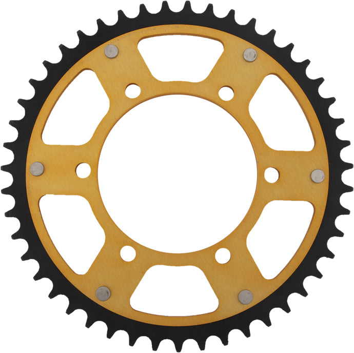 Rear Stealth Sprocket Alu/Stl 47t 520 Gld Hon/Kaw/Yam