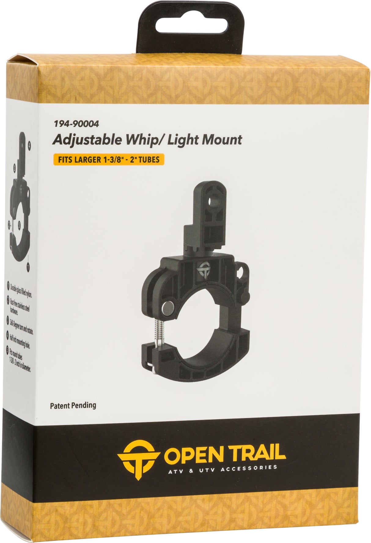 Adjustable Whip ORV Flag Light Mount