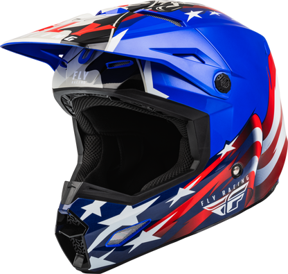 Youth Kinetic Patriot Helmet Red/White/Blue Ym