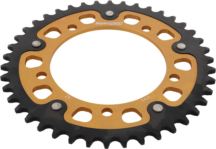 Rear Stealth Sprocket Alu/Stl 42t 520 Gld Hay/Suz/Tri