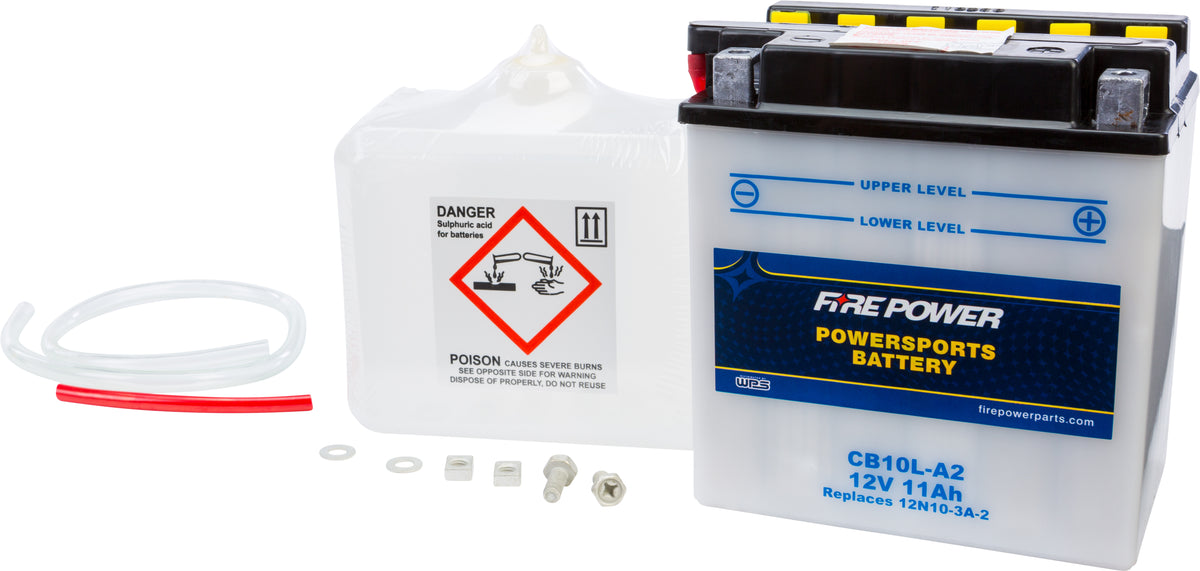 Battery W/Acid YB10L-A2