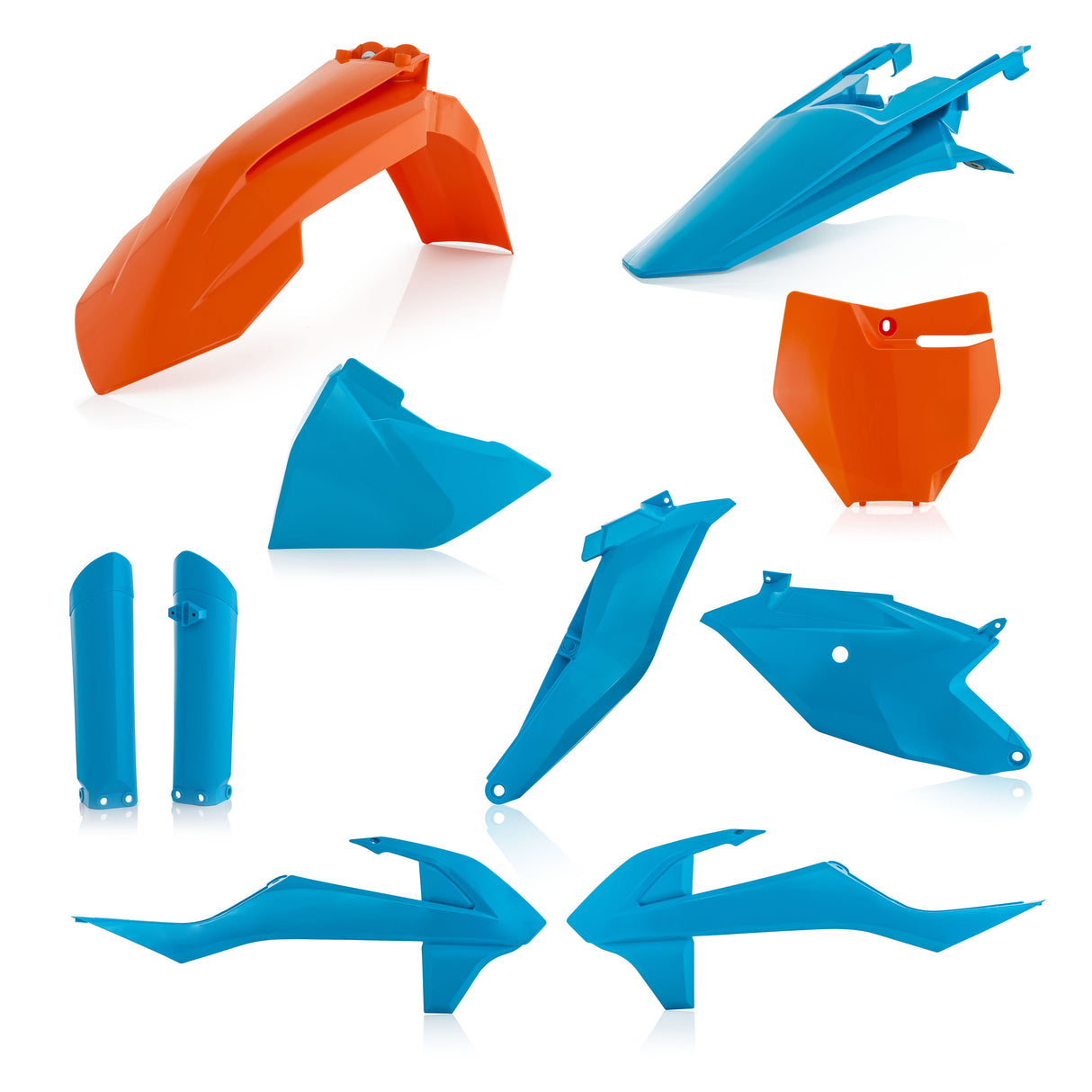 Plastic Kit Orange/Blue