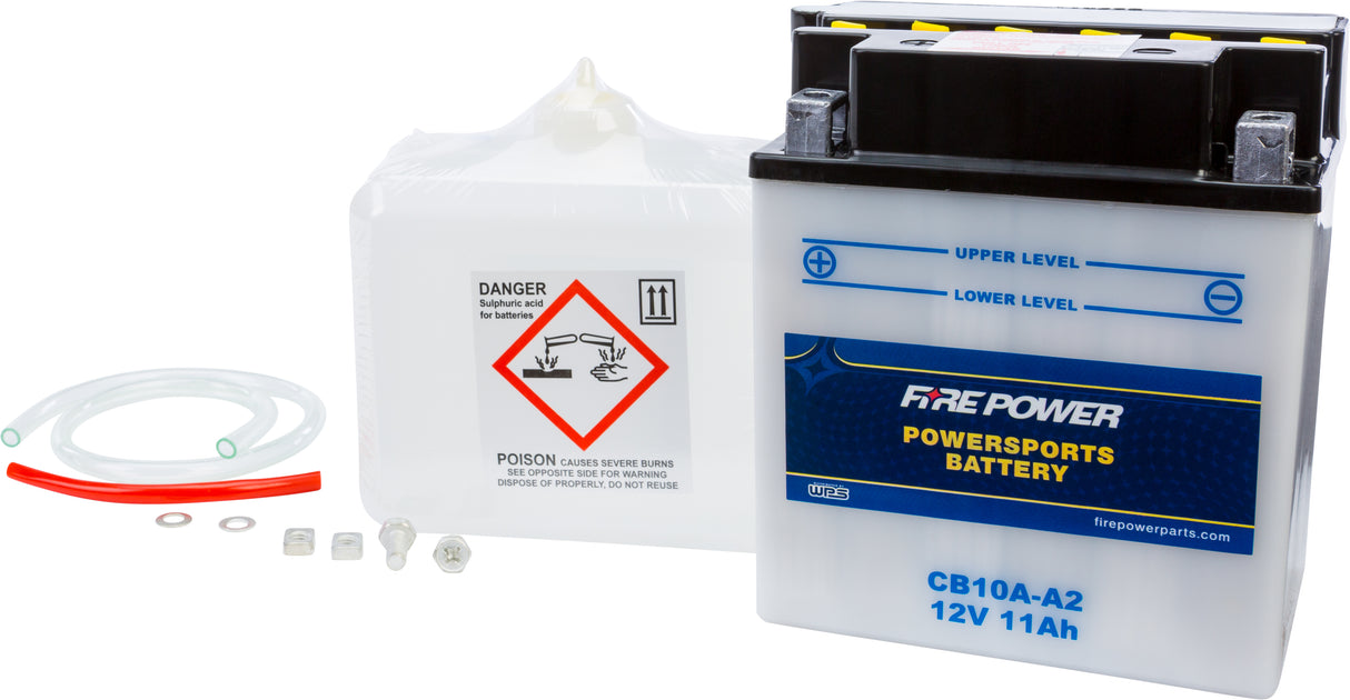 Battery W/Acid YB10A-A2