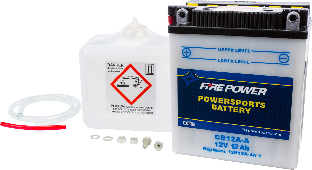 Battery W/Acid YB12A-A