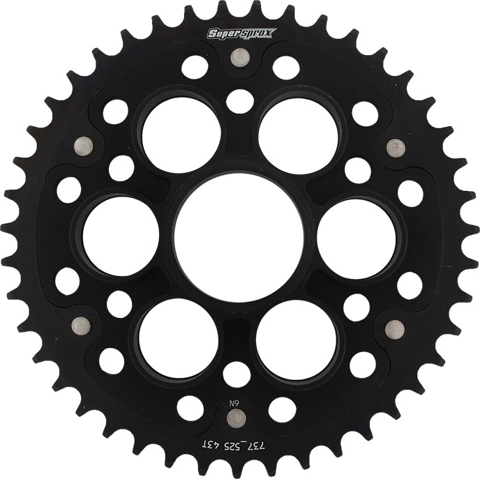 Rear Stealth Sprocket Alu/Stl 43t 525 Blk Duc