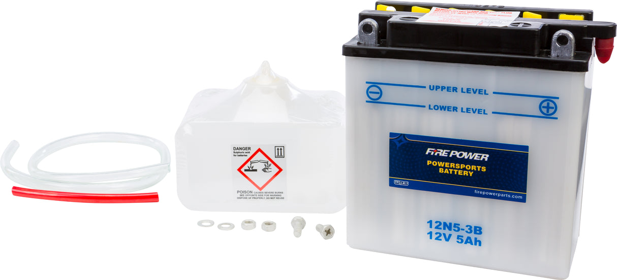 Battery W/Acid 12N5-3B