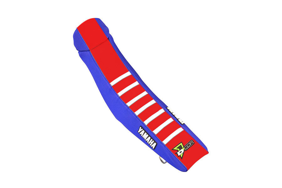 Seat Cover Blue/Red White Ribs Yzf250/450