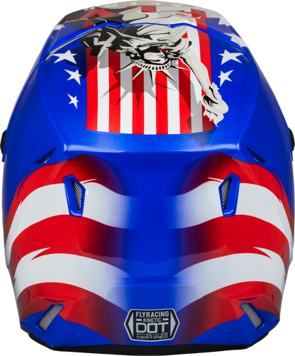 Youth Kinetic Patriot Helmet Red/White/Blue Yl