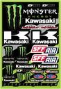 D'COR VISUALS Decal Sheet - Monster Energy - Kawasaki 40-20-116