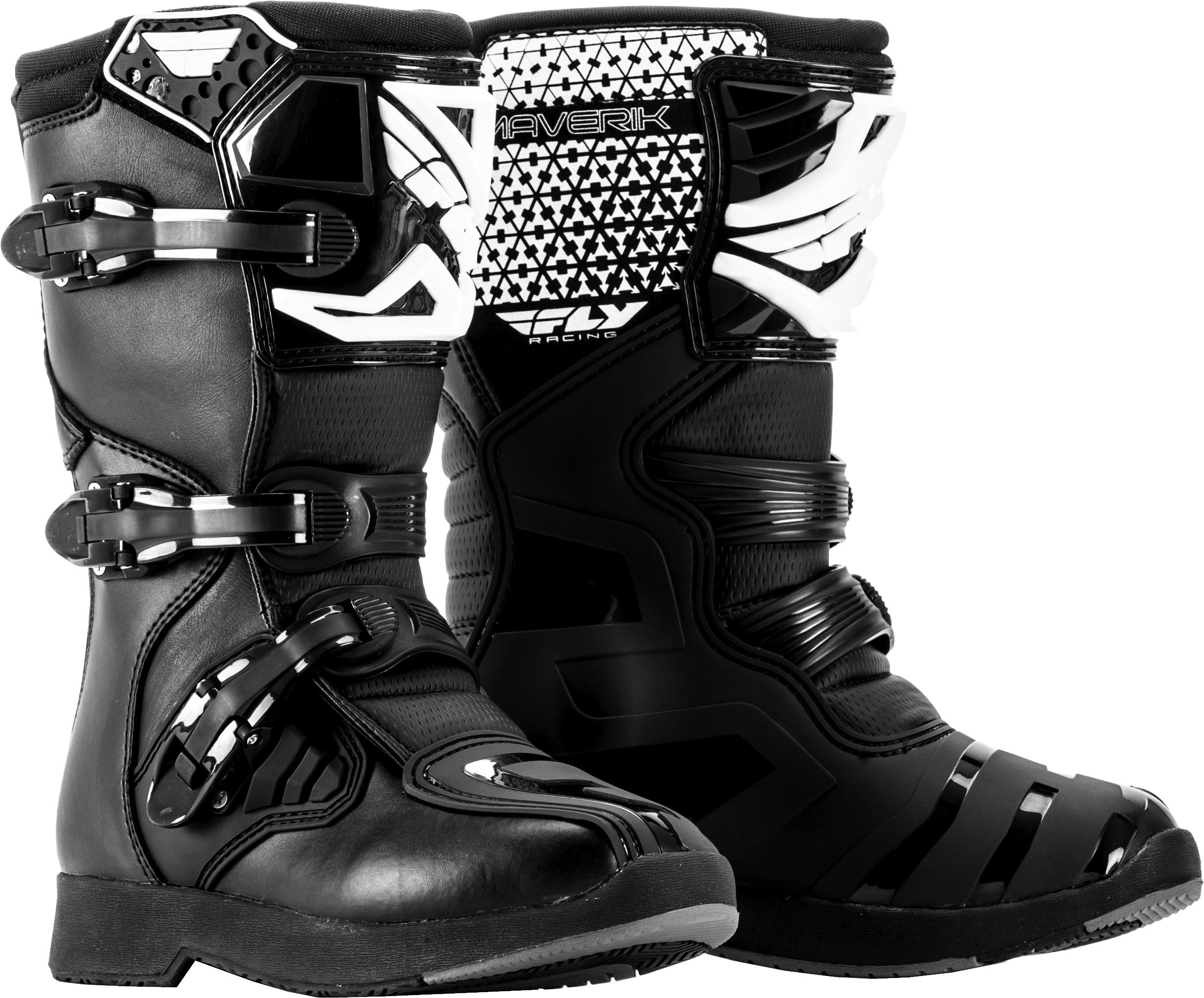 Fly Racing Youth Maverik Motocross Boots - Multiple Sizes for Kids