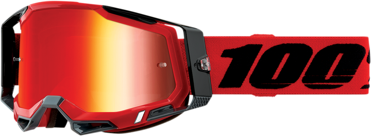 100% Racecraft 2 Goggles - Red - Red Mirror 50010-00003