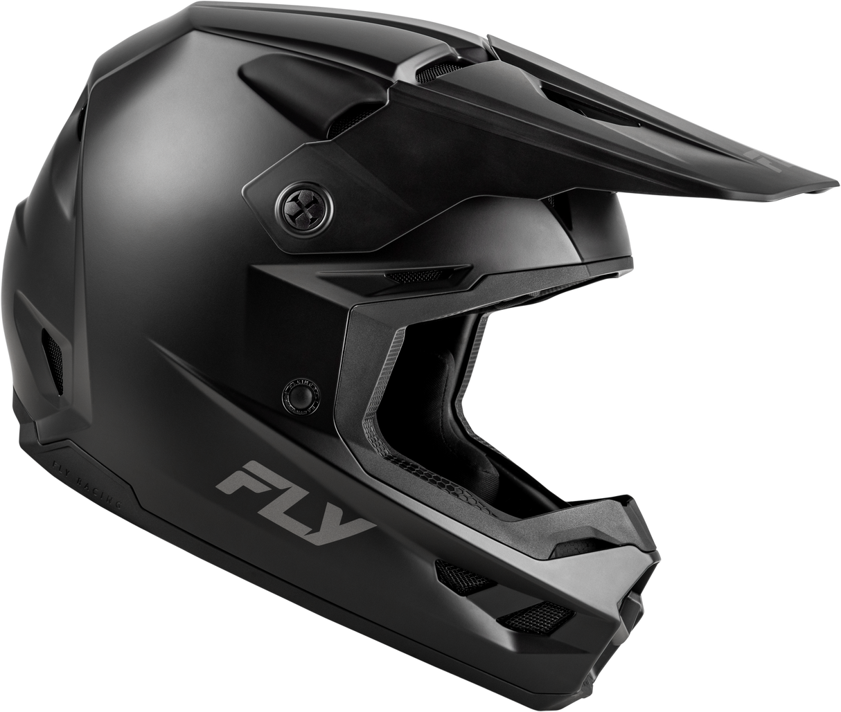 Youth Kinetic Solid Helmet Matte Black Ys