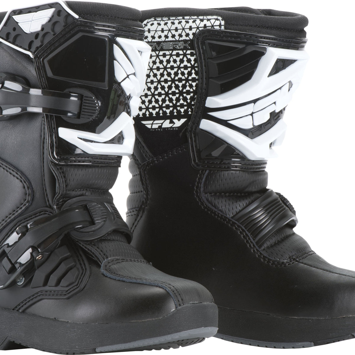 FLY RACING Mini Maverik Boots - Black - Child Kids – LaBaron's Power Sports