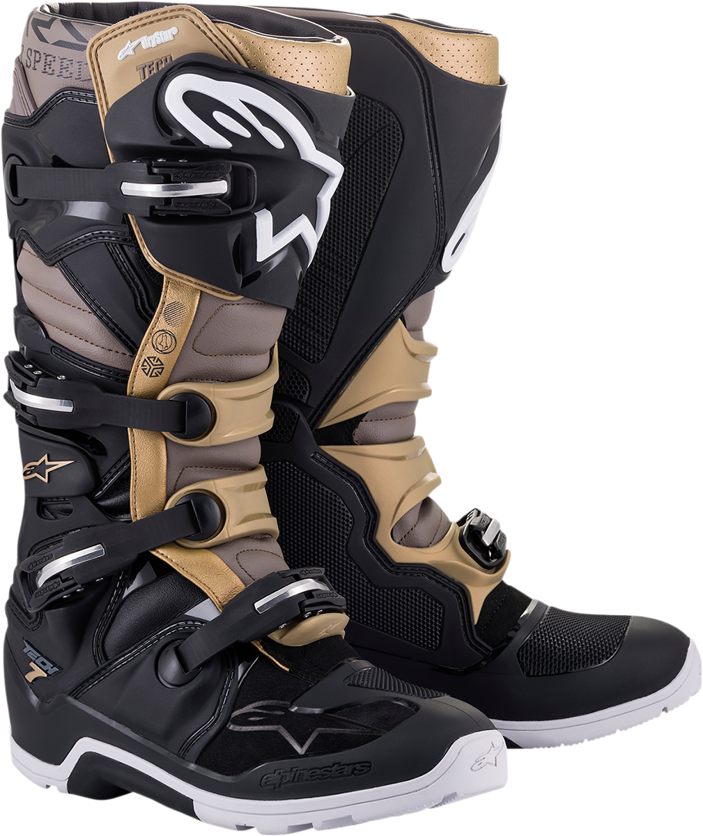 ALPINESTARS Tech 7 Enduro Drystar Boots - Black/Gray/Gold