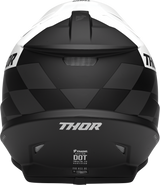 THOR Sector Helmet - Birdrock - Black/White & Gray/Acid