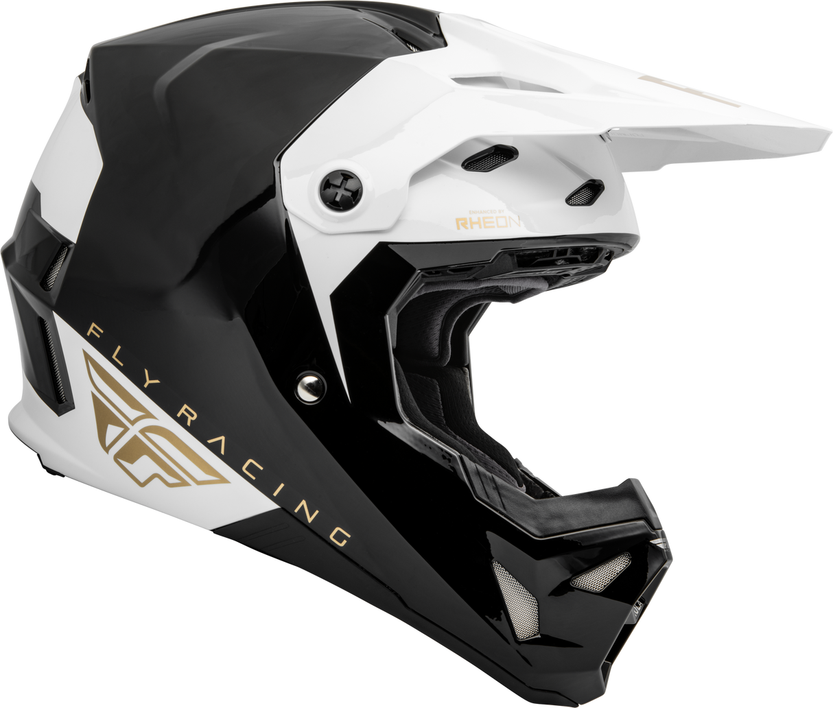 Youth Formula Cp Slant Helmet Black/White/Gold Yl