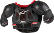 ALPINESTARS Youth Bionic Action Kickstart Chest Guard - Black/Red - 7/9 6740624-13-7/9