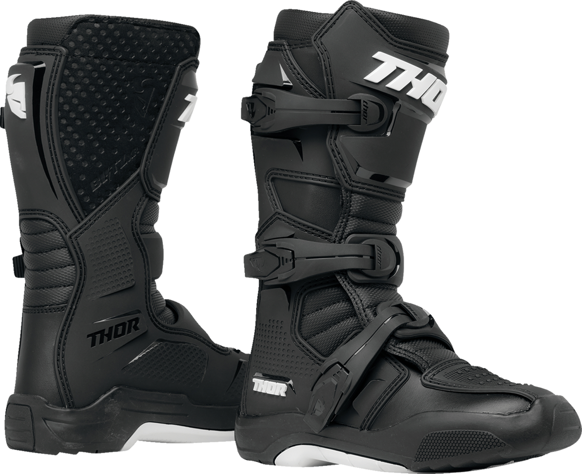 THOR Youth Blitz XR Boots - Black/White - US 1 3411-0724