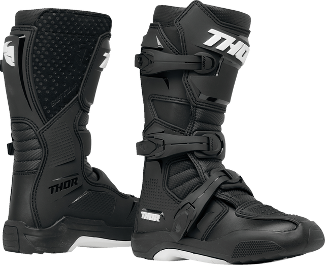 THOR Youth Blitz XR Boots - Black/White - US 1 3411-0724