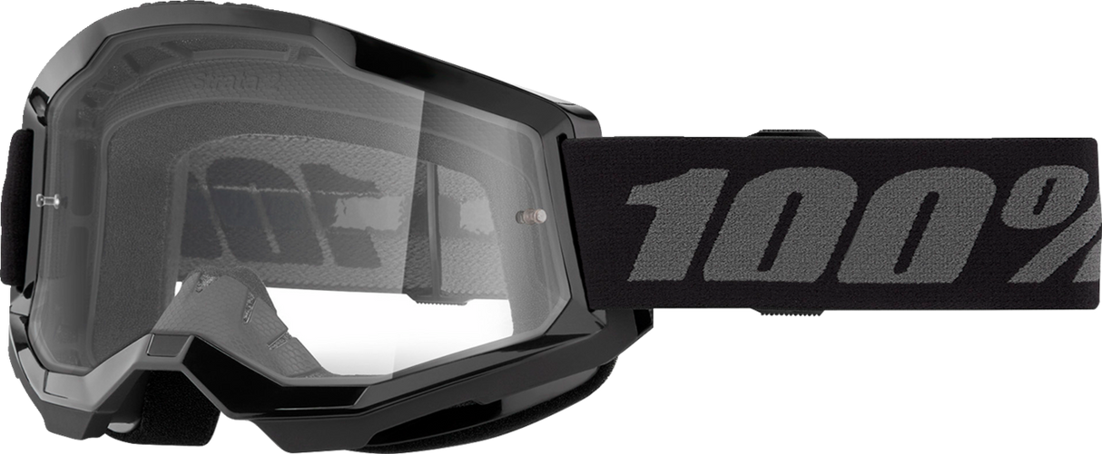 100% Strata 2 Goggle - Black - Clear 50027-00013