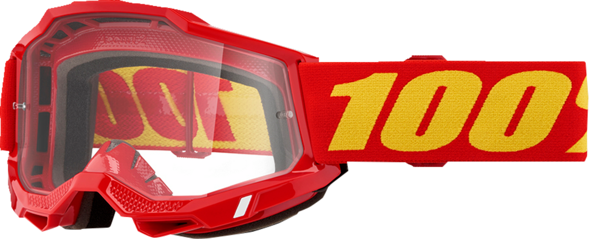 100% Accuri 2 OTG Goggle - Red - Clear 50018-00010