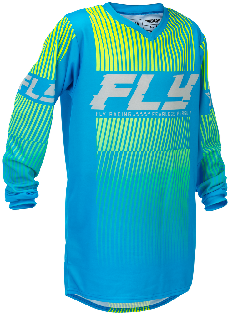 FLY RACING YOUTH F-16 JERSEY BLUE/HI-VIS