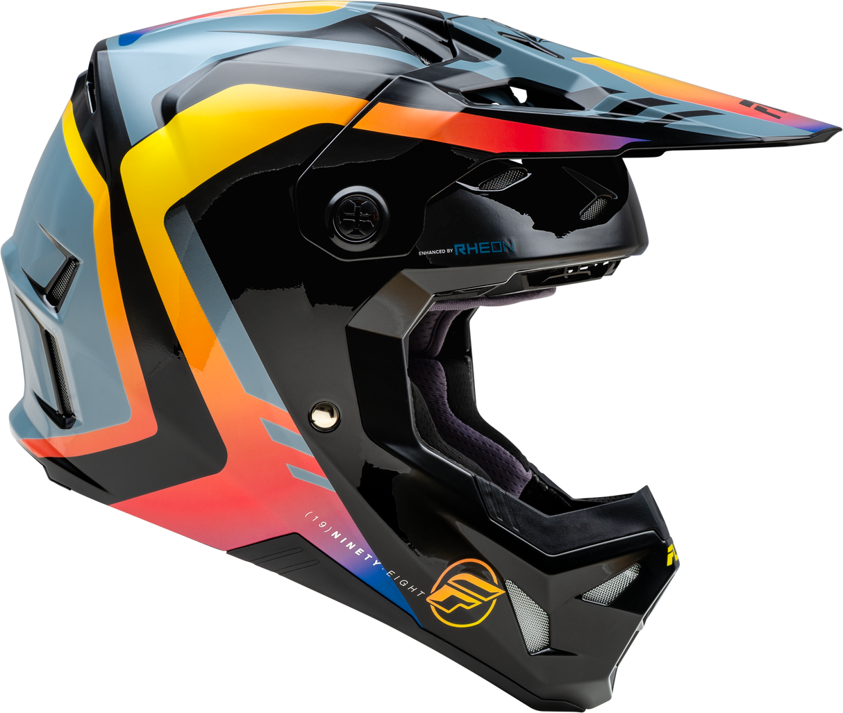 Youth Formula Cp Krypton Helmet Grey/Black/Electric Fade Yl