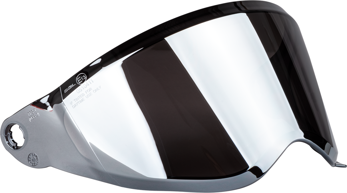 Trekker Helmet Face Shield Silver Iridium