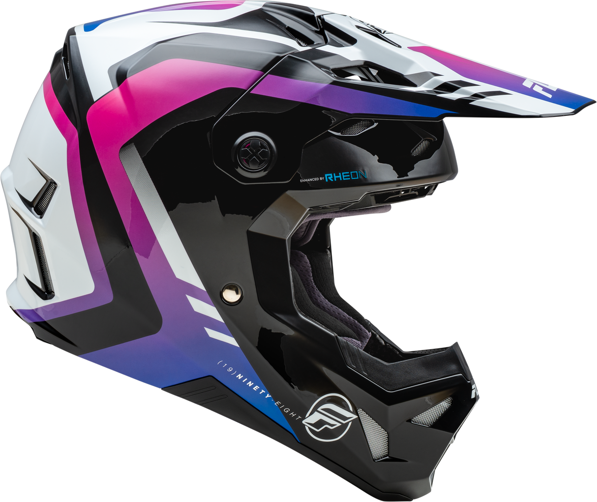 Youth Formula Cp Krypton Helmet White/Black/Purple Yl