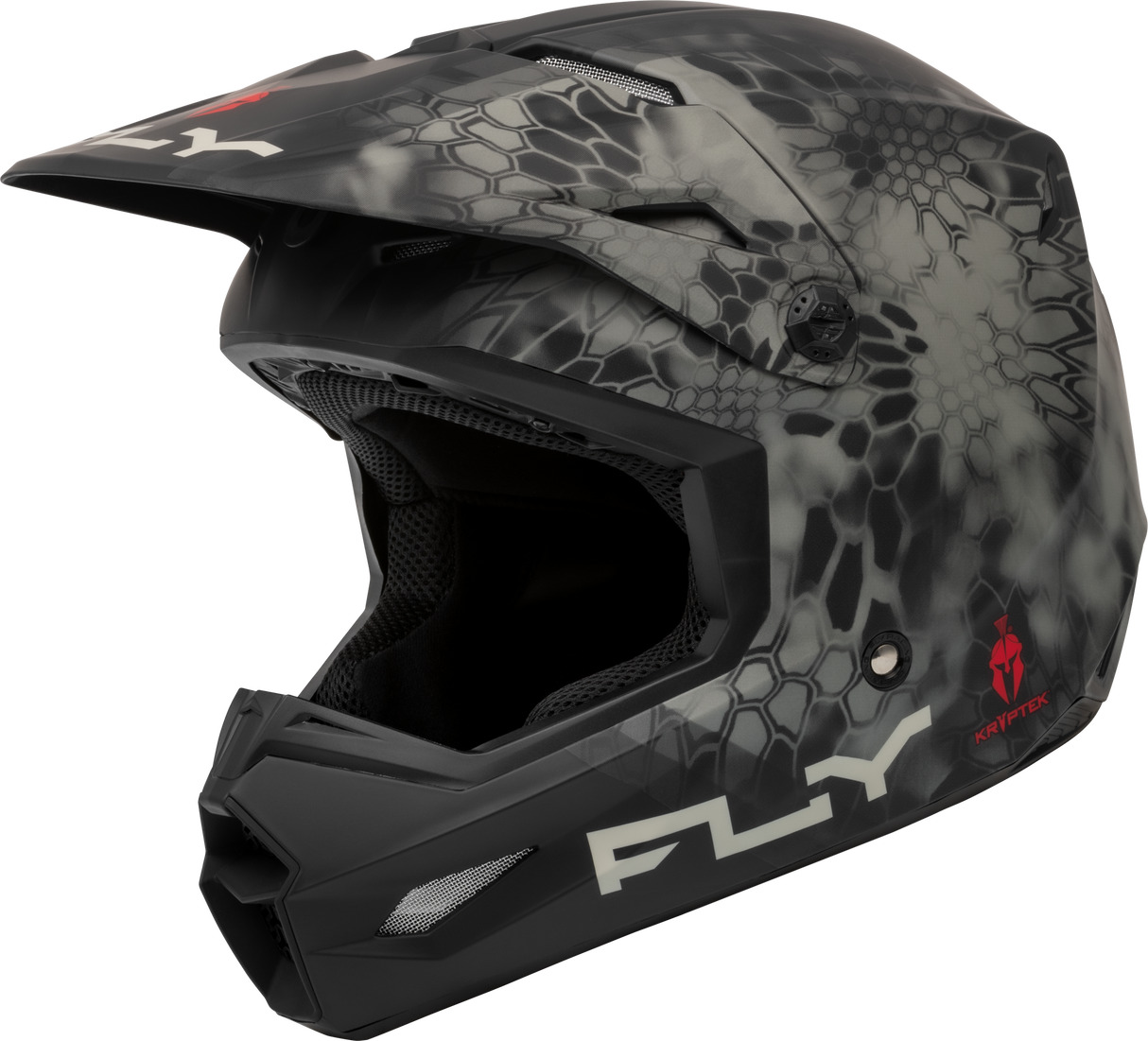 FLY RACING Kinetic S.E. Kryptek Helmet - Matte Moss Grey/Black