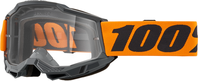 Strata 2 Goggle Neon Orange Clear Lens