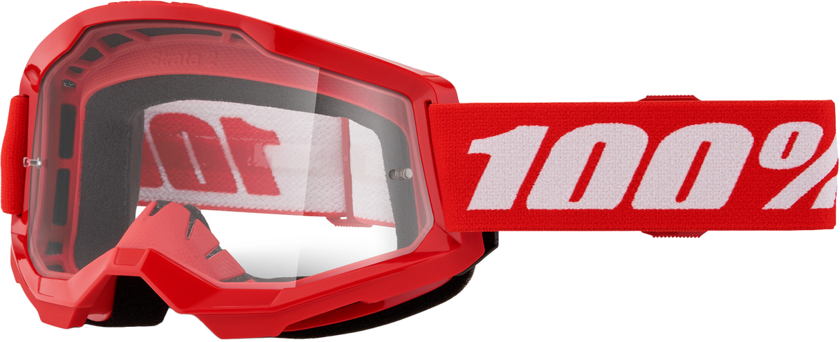Strata 2 Goggle Red Clear Lens