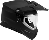 Trekker Cw Solid Helmet Dual & Elec Shield - Grey & Matte Black