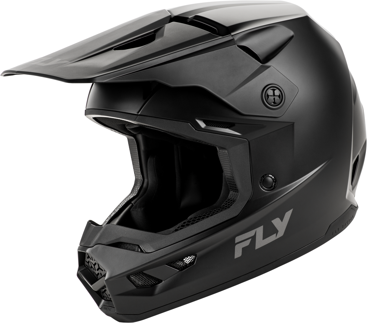 Youth Kinetic Solid Helmet Matte Black Ys