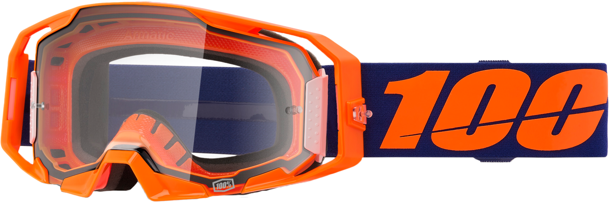 Armatic Goggle Neon Orange Clear Lens
