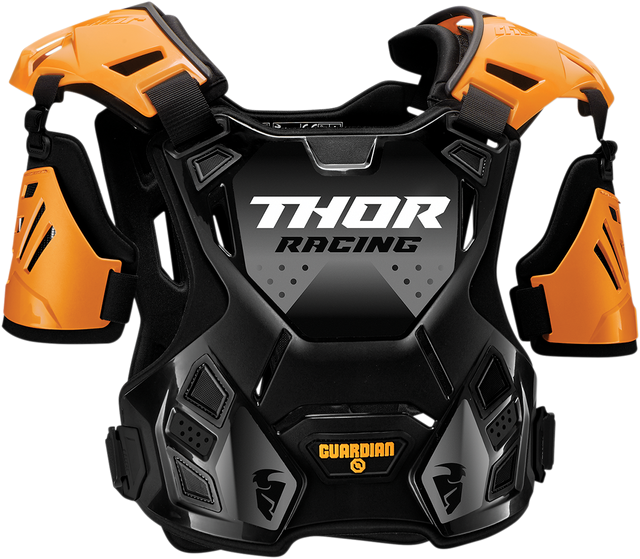 THOR Youth Guardian Roost Deflector - Orange/Black - S/M 2701-0971