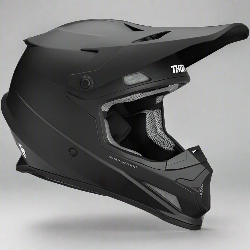 THOR Sector Helmet - Blackout - Matte Black - Dirt Bike Motocross