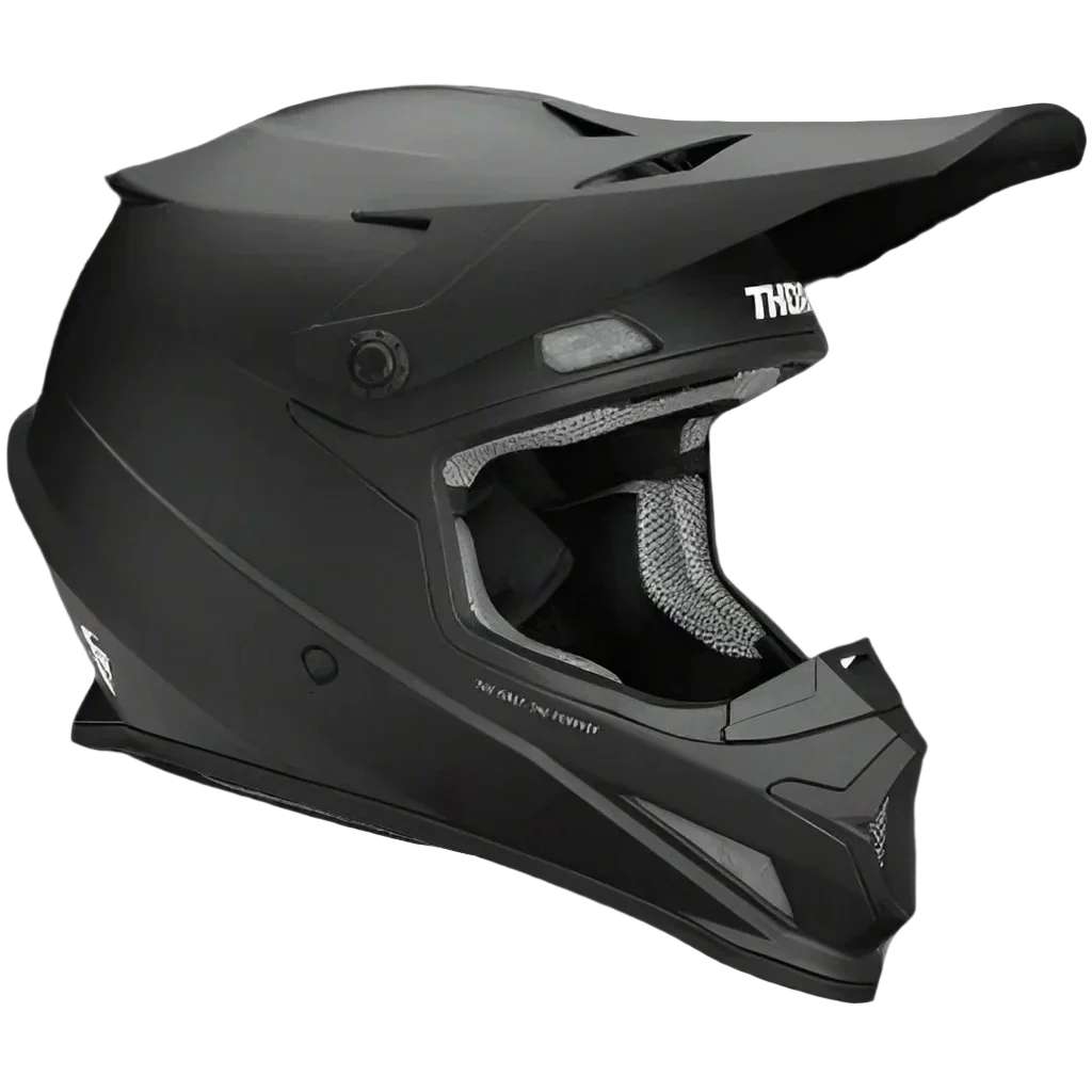 THOR Sector Helmet - Blackout - Matte Black - Dirt Bike Motocross