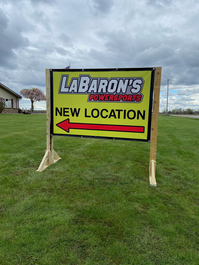 LaBarons Power Sports Roadside Sign