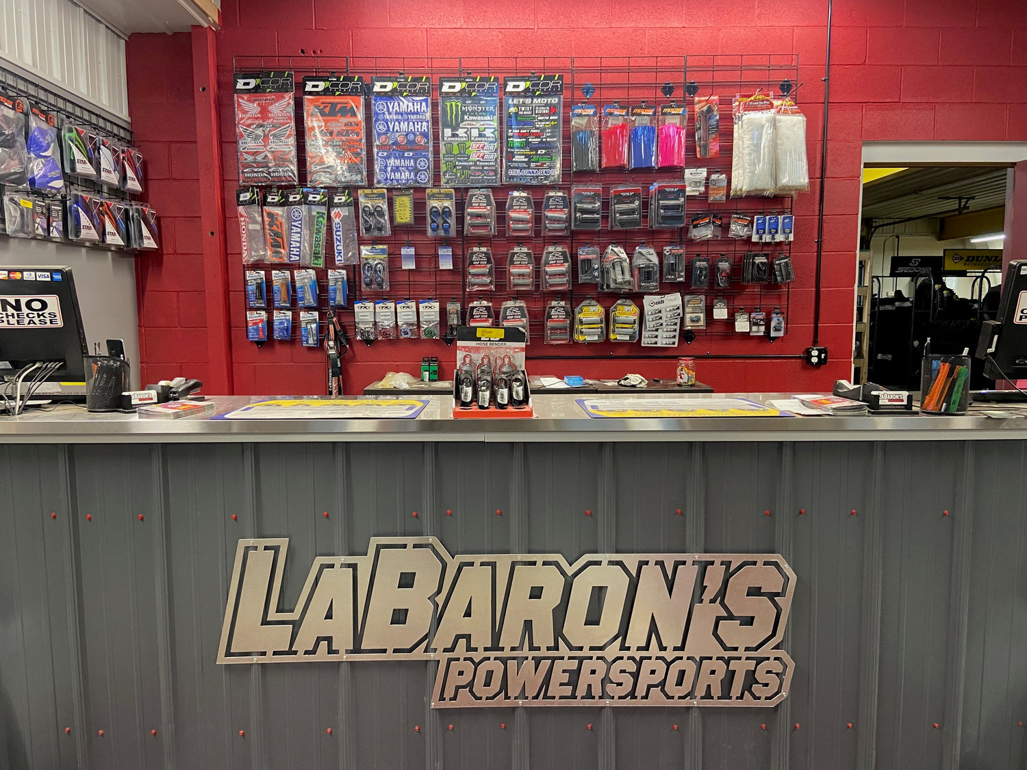 LaBarons Power Sports Counter