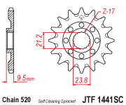 Front Cs Sprocket Steel 13t 520 Sc Suz