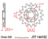 Front Cs Sprocket Steel 13t 520 Sc Suz